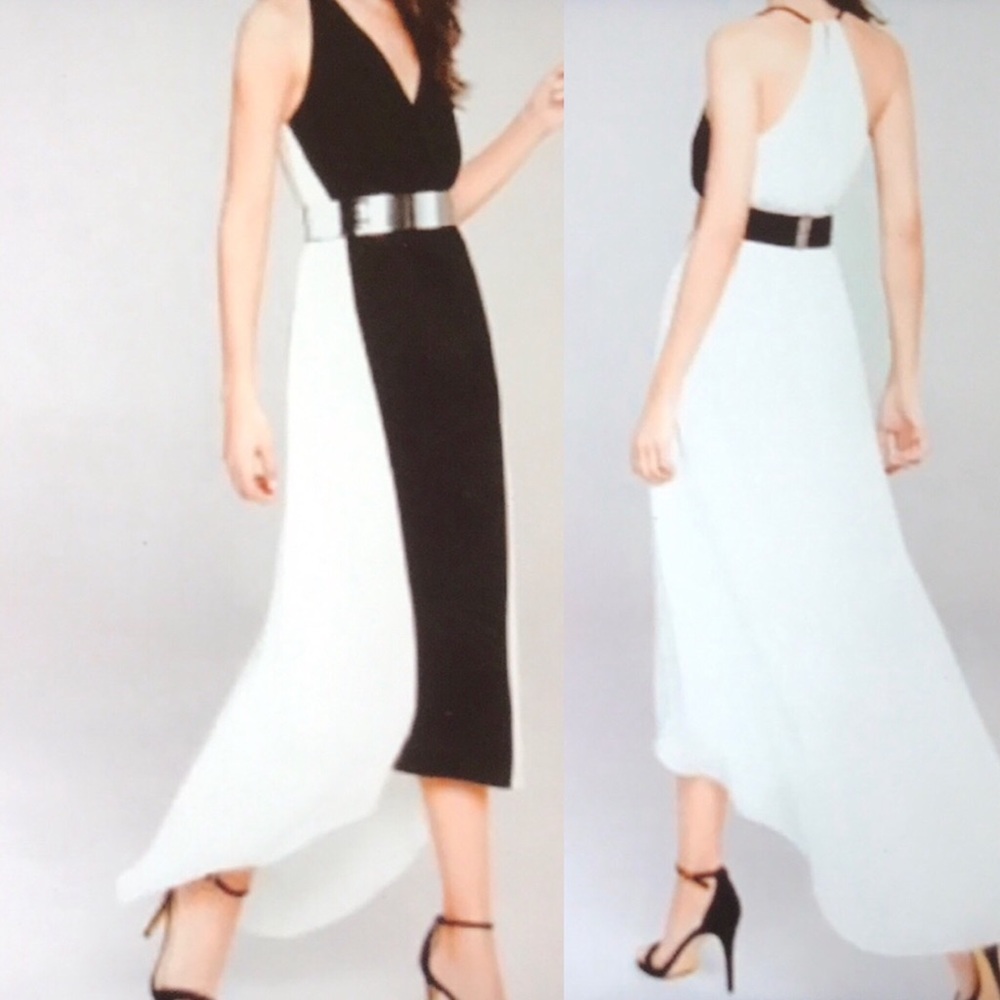 New Express High-Low Color Block Dress - Picture 1 of 4